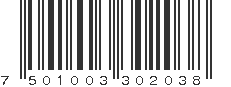 EAN 7501003302038