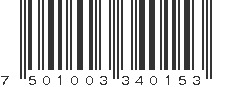 EAN 7501003340153