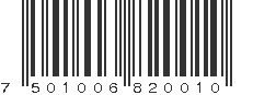 EAN 7501006820010