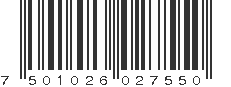 EAN 7501026027550