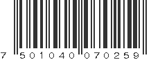 EAN 7501040070259