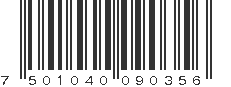 EAN 7501040090356