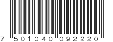 EAN 7501040092220