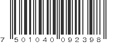 EAN 7501040092398