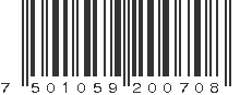 EAN 7501059200708