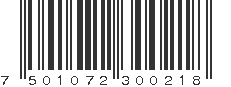 EAN 7501072300218