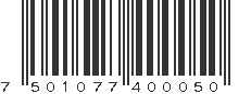 EAN 7501077400050