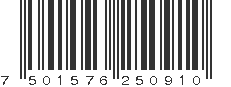 EAN 7501576250910