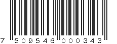 EAN 7509546000343