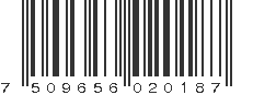 EAN 7509656020187