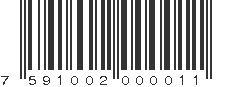 EAN 7591002000011