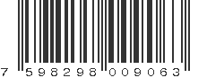 EAN 7598298009063