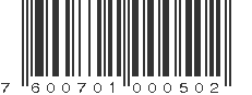 EAN 7600701000502