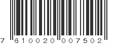 EAN 7610020007502