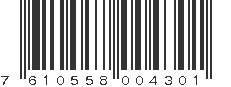 EAN 7610558004301