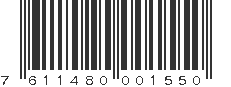 EAN 7611480001550