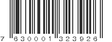 EAN 7630001323926