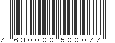 EAN 7630030500077