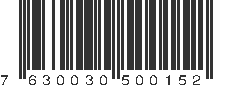 EAN 7630030500152