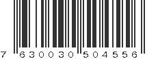 EAN 7630030504556