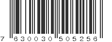 EAN 7630030505256