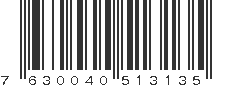 EAN 7630040513135