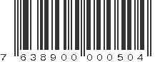 EAN 7638900000504