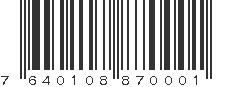 EAN 7640108870001