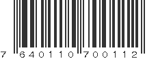 EAN 7640110700112