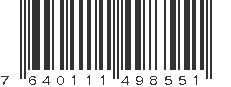 EAN 7640111498551
