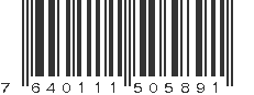 EAN 7640111505891
