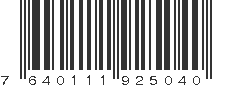 EAN 7640111925040