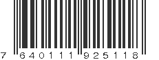 EAN 7640111925118