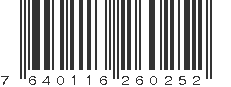 EAN 7640116260252