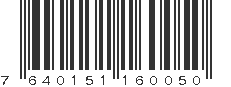 EAN 7640151160050