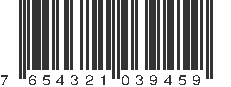 EAN 7654321039459
