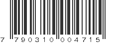 EAN 7790310004715