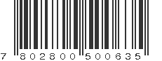 EAN 7802800500635