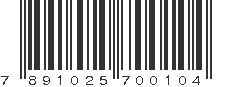 EAN 7891025700104