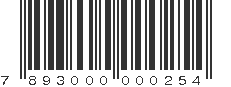 EAN 7893000000254