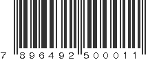 EAN 7896492500011