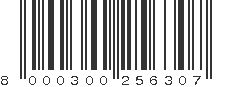 EAN 8000300256307