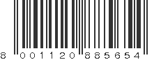 EAN 8001120885654