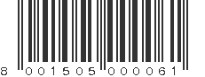 EAN 8001505000061