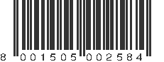 EAN 8001505002584