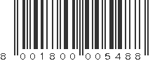EAN 8001800005488