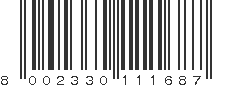 EAN 8002330111687