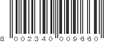 EAN 8002340009660