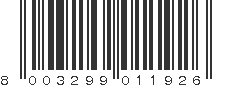 EAN 8003299011926
