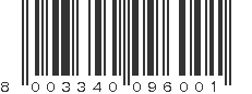 EAN 8003340096001